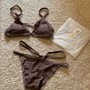 ZAFUL Coffee Colored 2 Piece Bikini